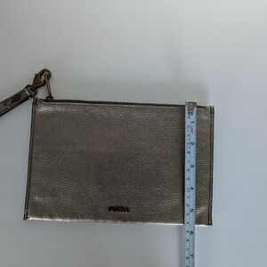 Fossil Rose Metallic Wristlette Wallet